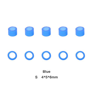 Dental Color Code Rings Universal Silicone Autoclavable S  Blue 100pcs/Box - azdentall.com