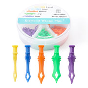 Dental Disposable Wedges With Hole Tooth Gap Wedge Plastic 5 Sizes 120pcs/Box - azdentall.com