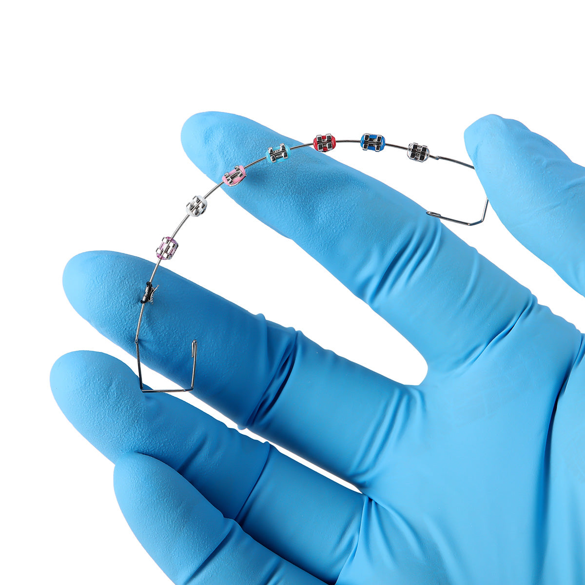Orthodontic Temporary Tooth Decoration with Metal Archwires Bracket and Ligature Ties 2pcs/Pair - azdentall.com