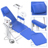 Dental Portable Mobile Folding Chair Rechargeable LED Light with Turbine Blue 4 Holes - azdentall.com