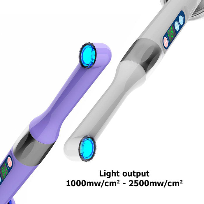 Woodpecker iLED Curing Light Wireless 360° Rotary 1 Sec Curing 2 Working Modes 2500mW/cm2 White/Purple - azdentall.com