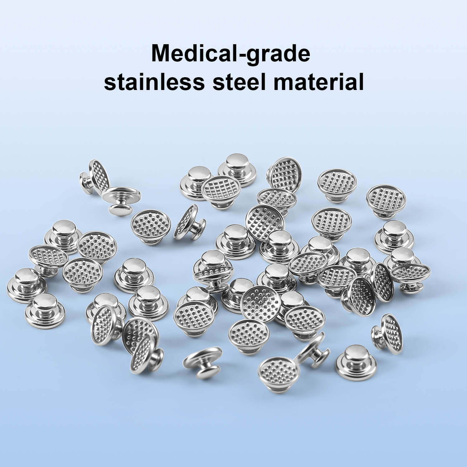AZDENT Orthodontic Metal Lingual Button Monoblock Bondable Round 50pcs/Box