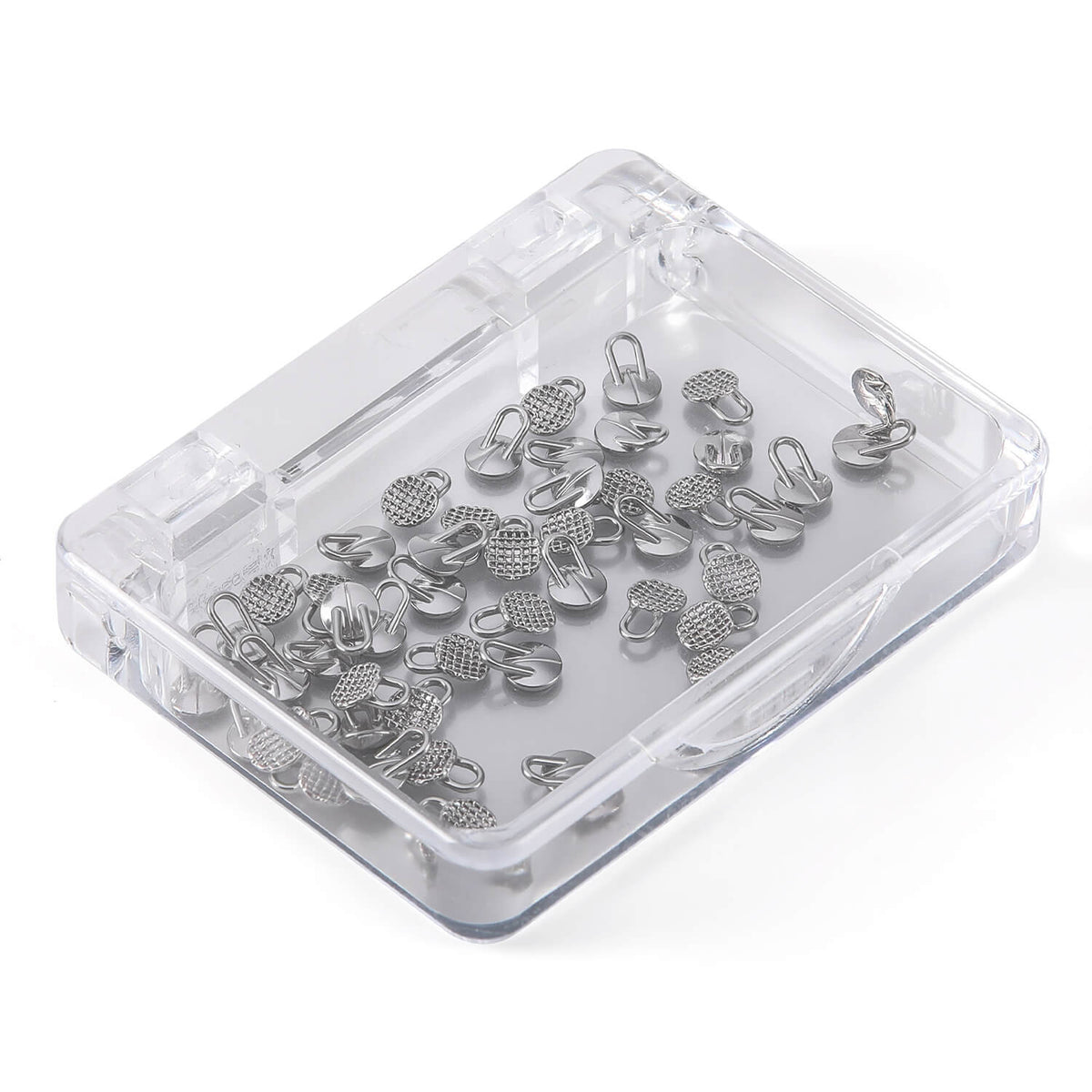 AZDENT Orthodontic Lingual Button Bondable Monoblock Traction Hook Round Base 50pcs/Box - azdentall.com
