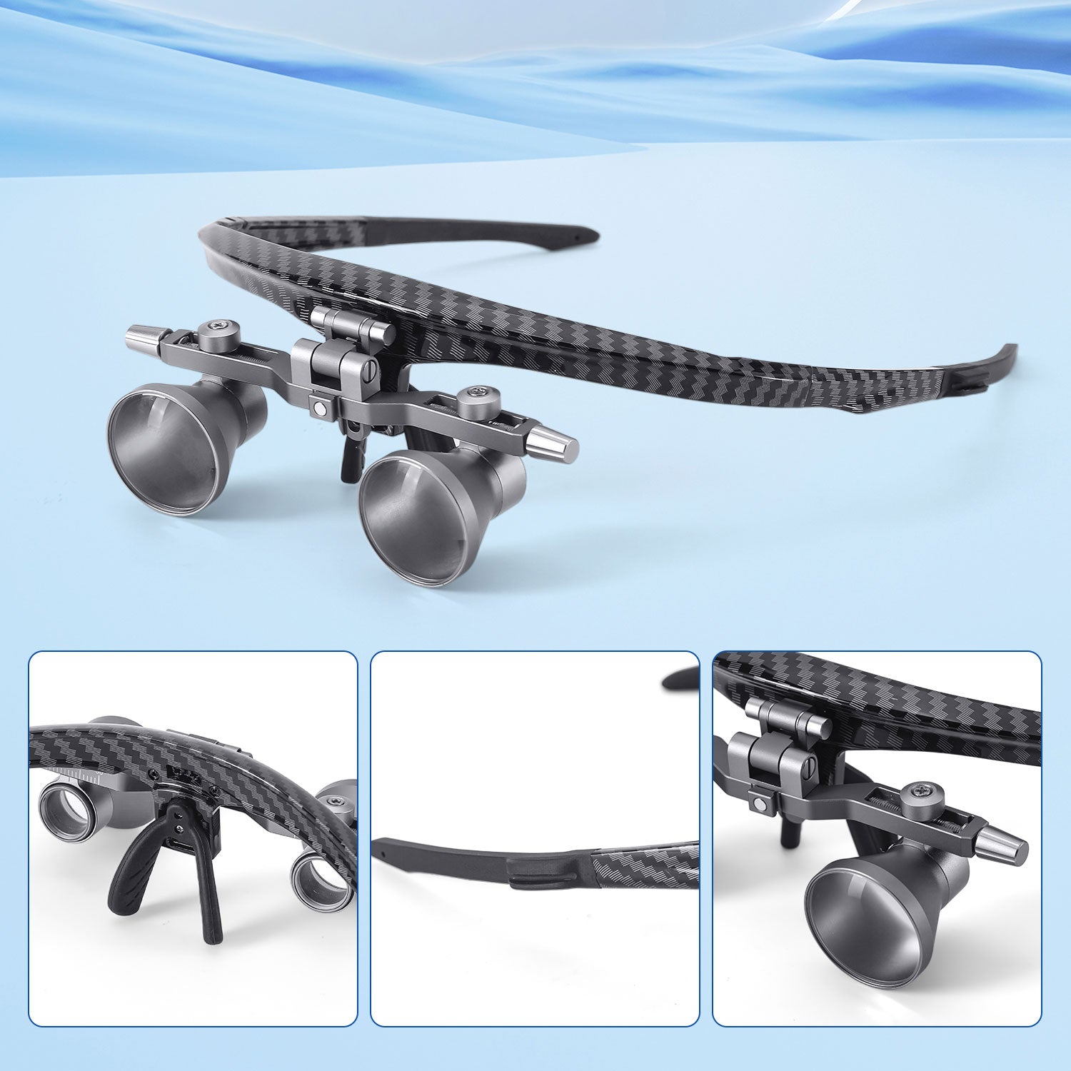 Dental Loupes Independent PD & Height Adjustment Flip-Up Design 2.5X/3.5X - azdentall.com