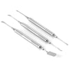 Dental Implant Surgery Periosteal Elevator Double Ends Instrument Wide/Pointed/Angled Head - azdentall.com