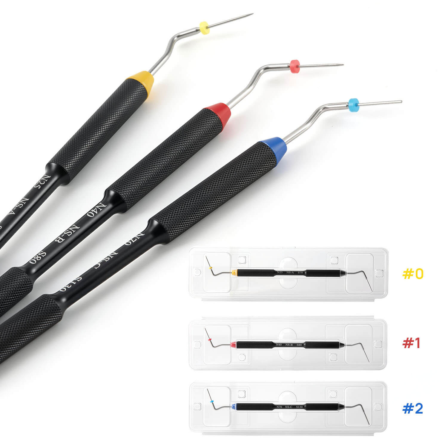 Dental Endo Buchanan Hand Plugger Niti Tip Fill Obturation Model #0 #1 #2 - azdentall.com