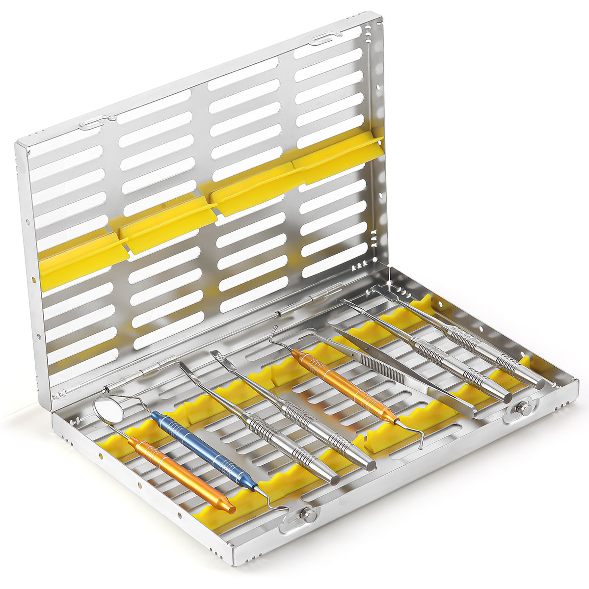 Dental Instrument Disinfection Box Sterilization Rack Autoclavable Tray 20 Grids - azdentall.com