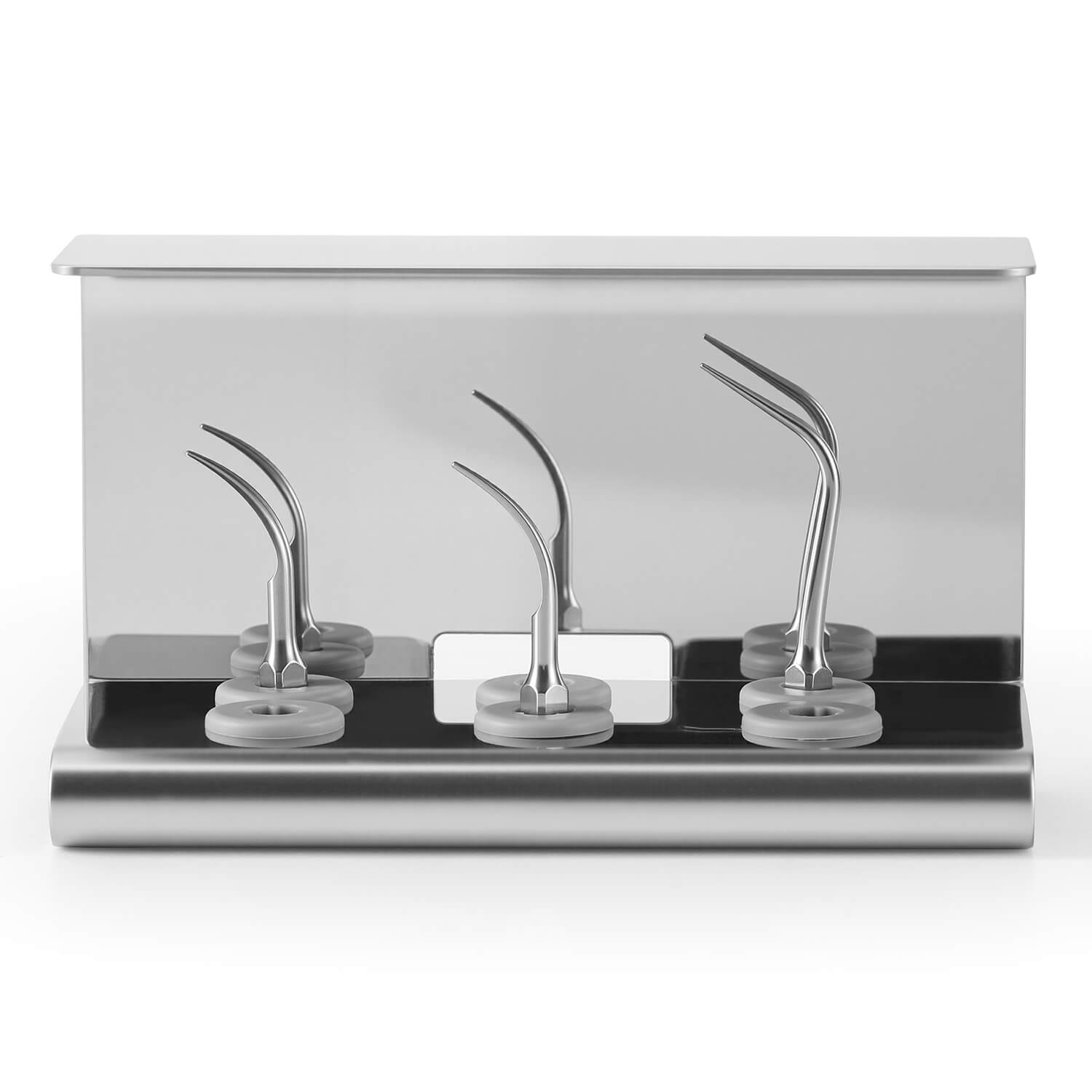 Dental Ultrasonic Scaler Tips Holder 6 Holes Stainless Steel Disinfection Storage Case - azdentall.com