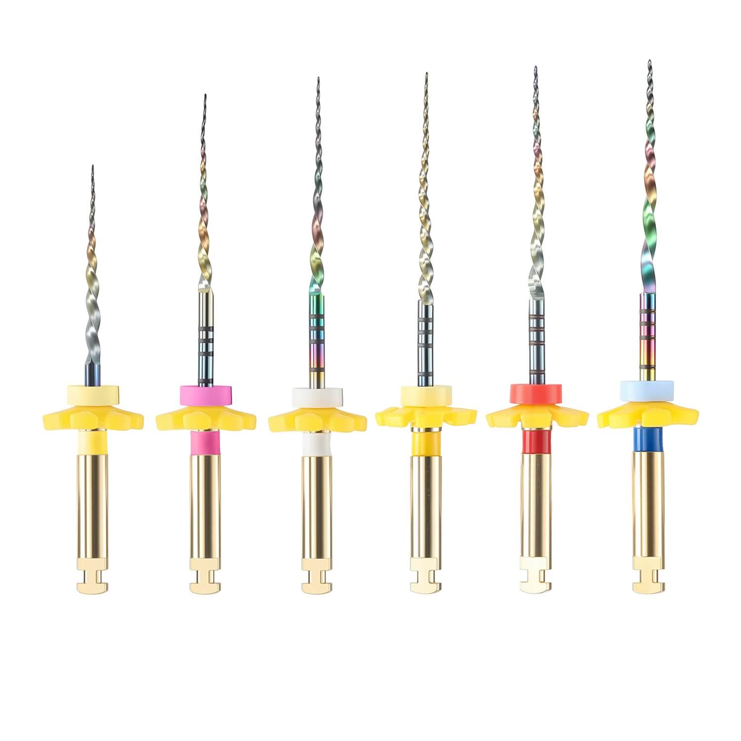 Lime Endodontiche NiTi AZDENT D1-D3 – 6 Pezzi Per Trattamento Canale