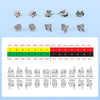 AZDENT PLUS Dental Metal Brackets Braces Standard Roth/MBT .022/.018 Hooks 3/3-4-5 20pcs/Pack - azdentall.com