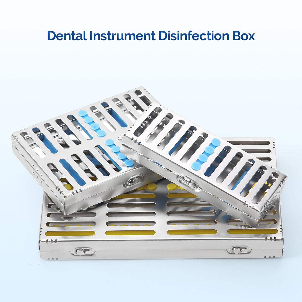 Dental Instrument Disinfection Box Sterilization Rack Autoclavable Tray 5 /7 /10 /20 Grids
