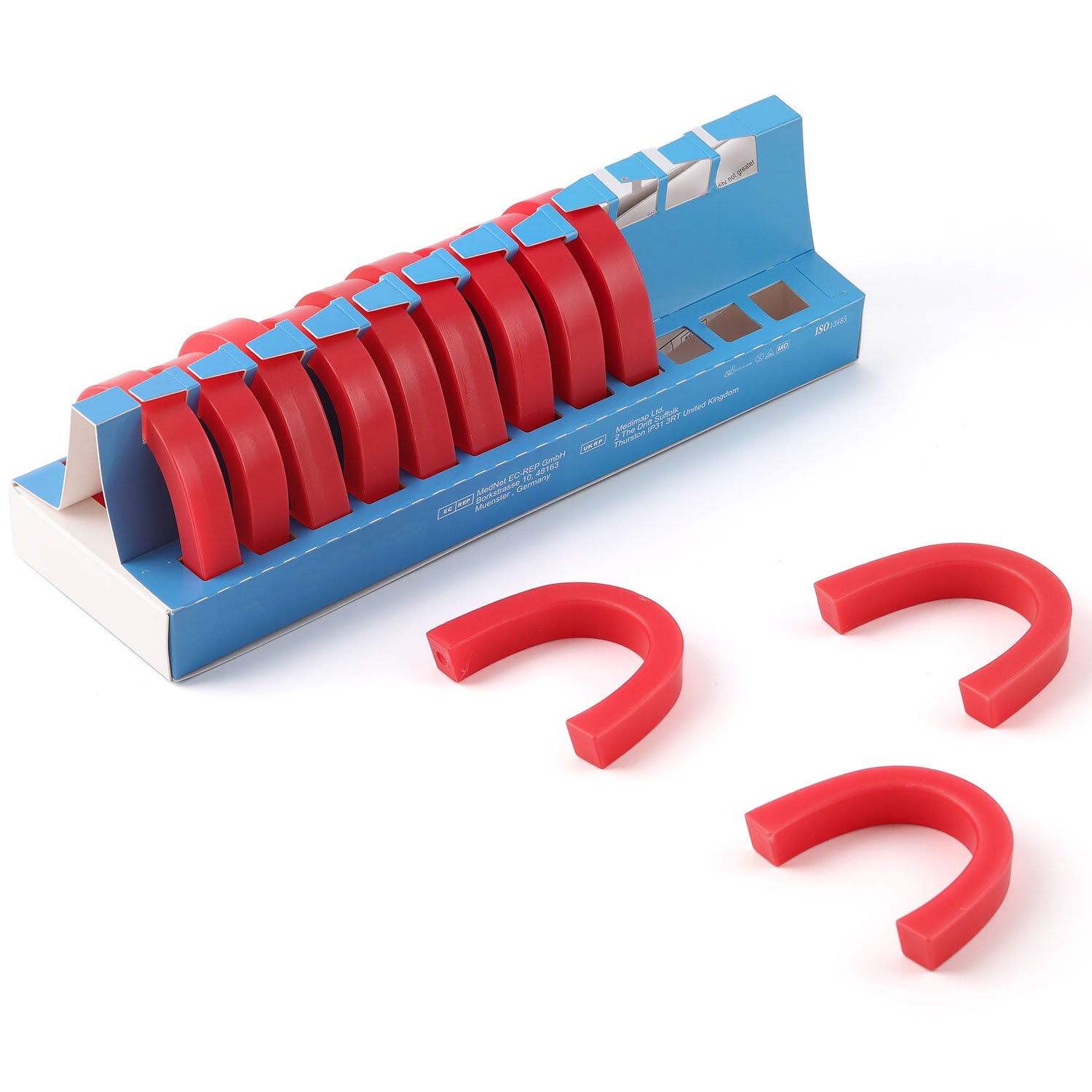 Dental Occlusal Rim Wax U Shaped Bite Block Impression Tray Wax Rim Hard 12pcs/Box - azdentall.com