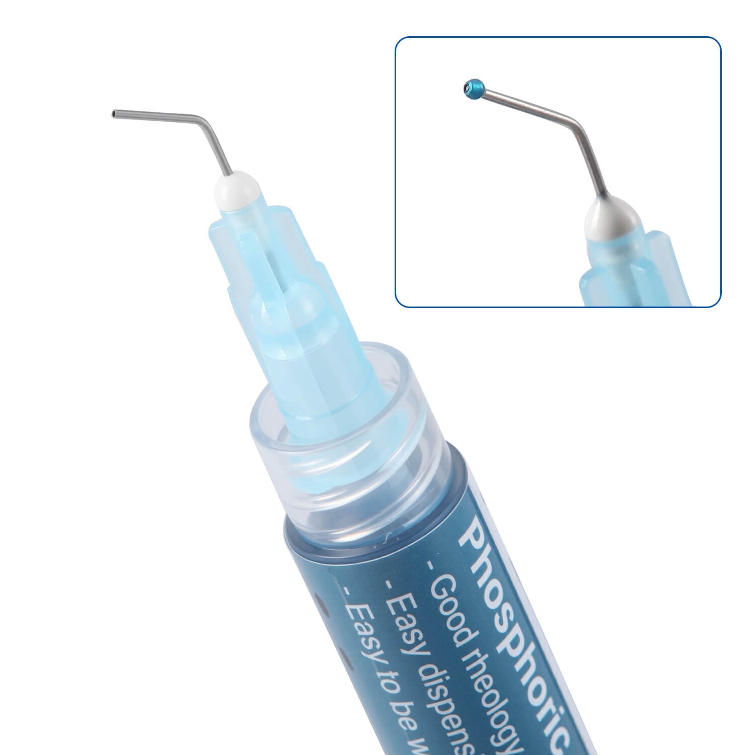 Dental 37% Phosphoric Acid Blue Etching Gel 3ml*1 Syringe & 10 Dispensing Tips - azdentall.com