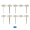 Dental Polishing Brush Wheel White Goat Hair 25mm 10pcs/Pack - azdentall.com