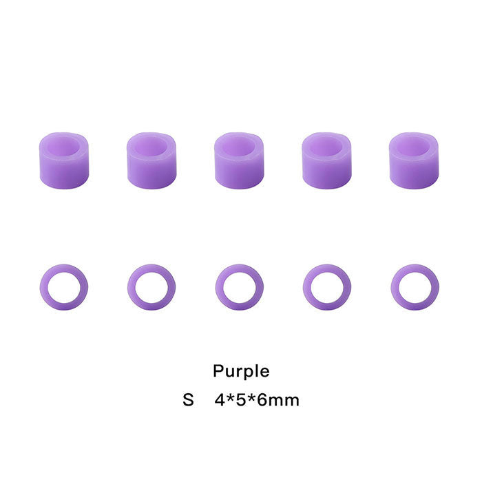 Dental Color Code Rings Universal Silicone Autoclavable S Purple 100pcs/Box - azdentall.com