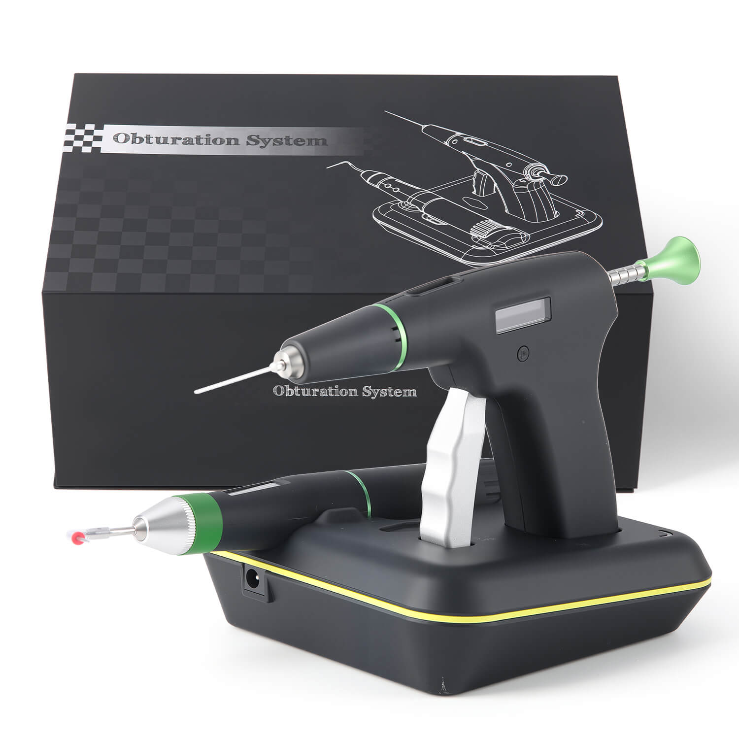 Dental Endo Wireless Gutta Percha Obturation Gun & Pen 2-in-1 Filling System with 4 Heating Tips and 3 Needles - azdentall.com