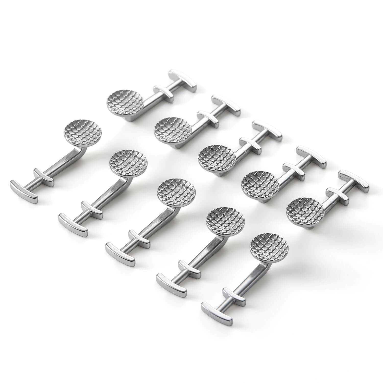 AZDENT Orthodontic Multi Hook Lingual Buttons Bondable Monoblock Round Base 10pcs/Bag - azdentall.com