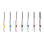 AZDENT Dental Diamond Burs FG Cutting Zirconia Ceramic Round End Cylinder for High Speed Handpiece 10pcs/Box - azdentall.com