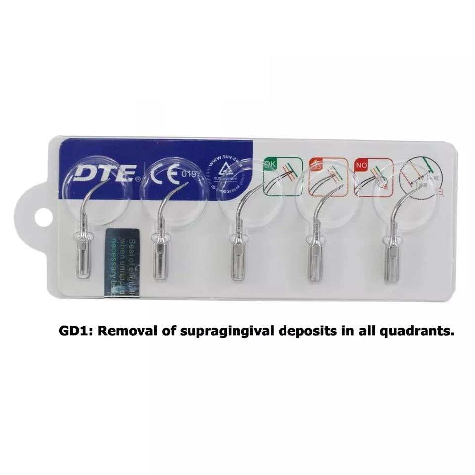 Woodpecker GD1 Ultrasonic Scaler Tips 5Pcs/ Set - azdentall.com