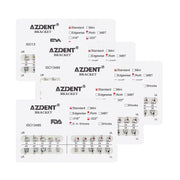 AZDENT Dental Metal Brackets Standard Roth Slot .022 Hooks on 345 20pcs/Pk