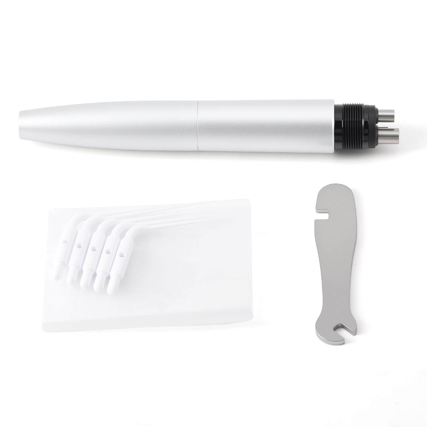 Dental Air Scaler Handpiece Activation Irrigation Perio Scaling With 5pcs Endo Plastic Tips 2/4 Holes - azdentall.com