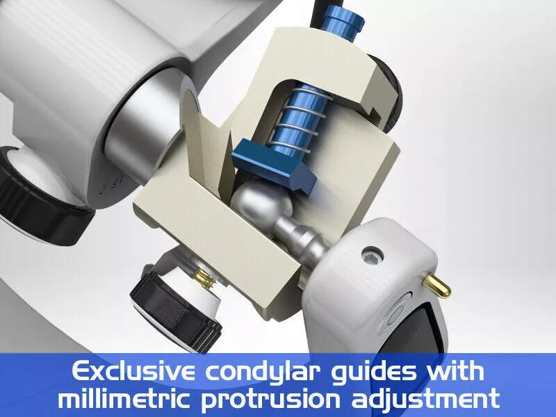 BIOART A7 Plus-E Articulator with Standard Facebow Central Locking System Angle Adjusting Device - azdentall.com