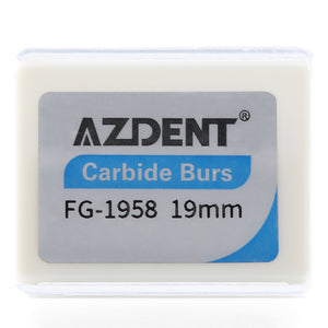 Dental FG #1958 Metal Cutter Carbide Bur 10pcs/Box - azdentall.com