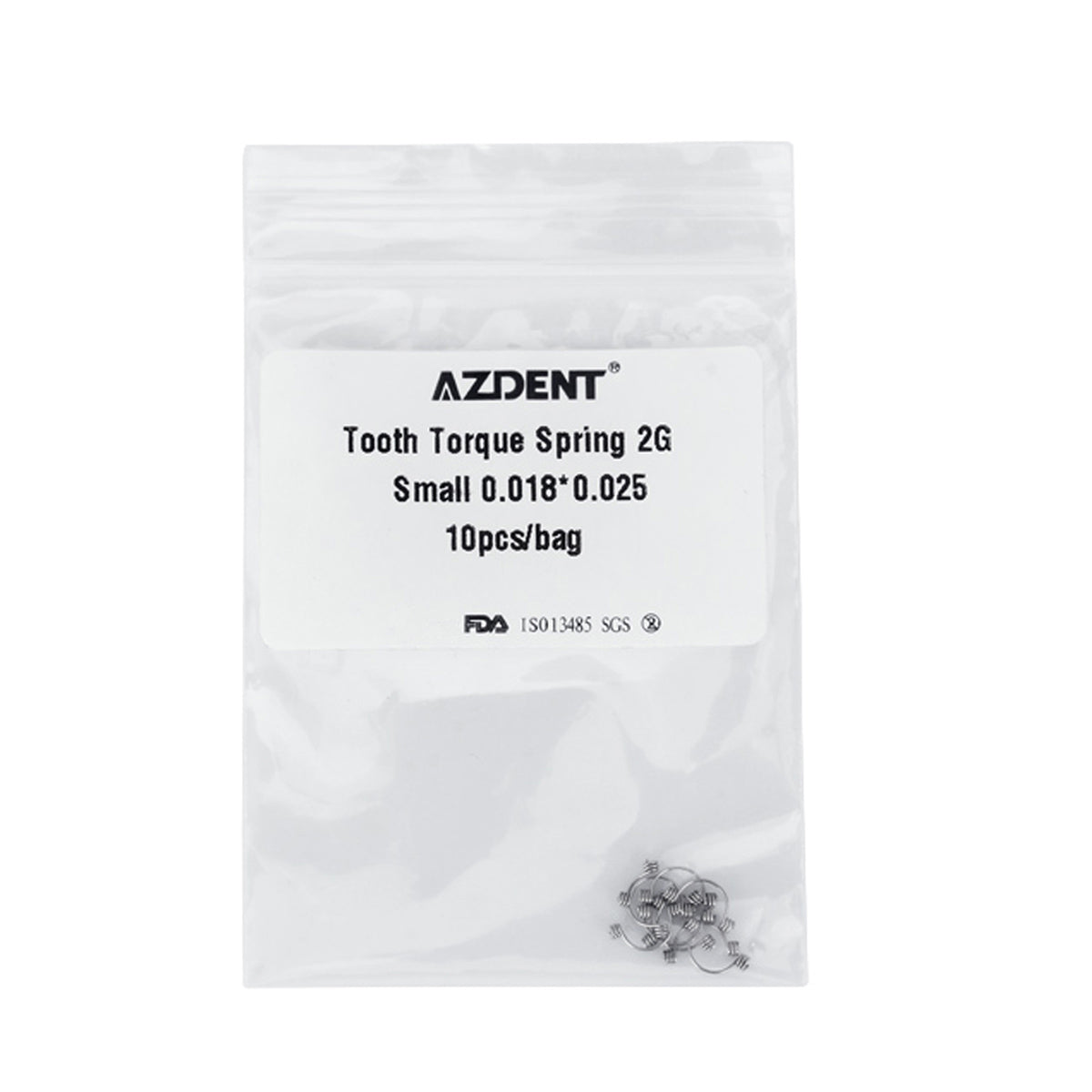 AZDENT Tooth Torque Rectangular Spring 2G Small 0.018*0.025 10pcs/Bag - azdentall.com