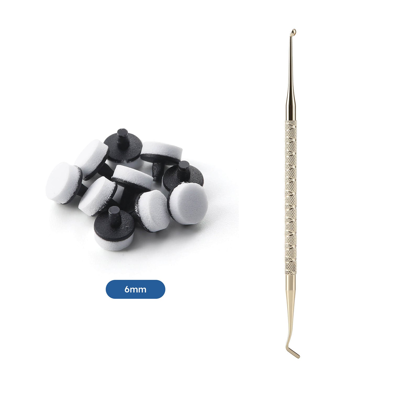 Dental Resin Filling Molding Tools Composite Light Cure Holder Quick Foam Pad