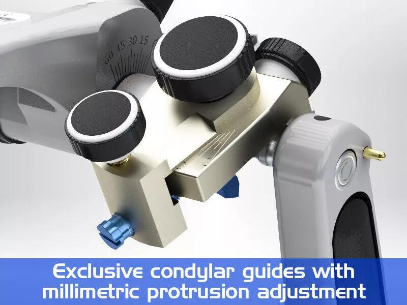 BIOART A7 Plus-E Articulator with Standard Facebow Central Locking System Angle Adjusting Device - azdentall.com