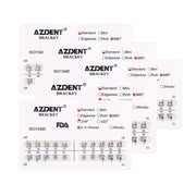 AZDENT Dental Metal Brackets Standard MBT Slot .018 Hooks on 345 20pcs/Pack
