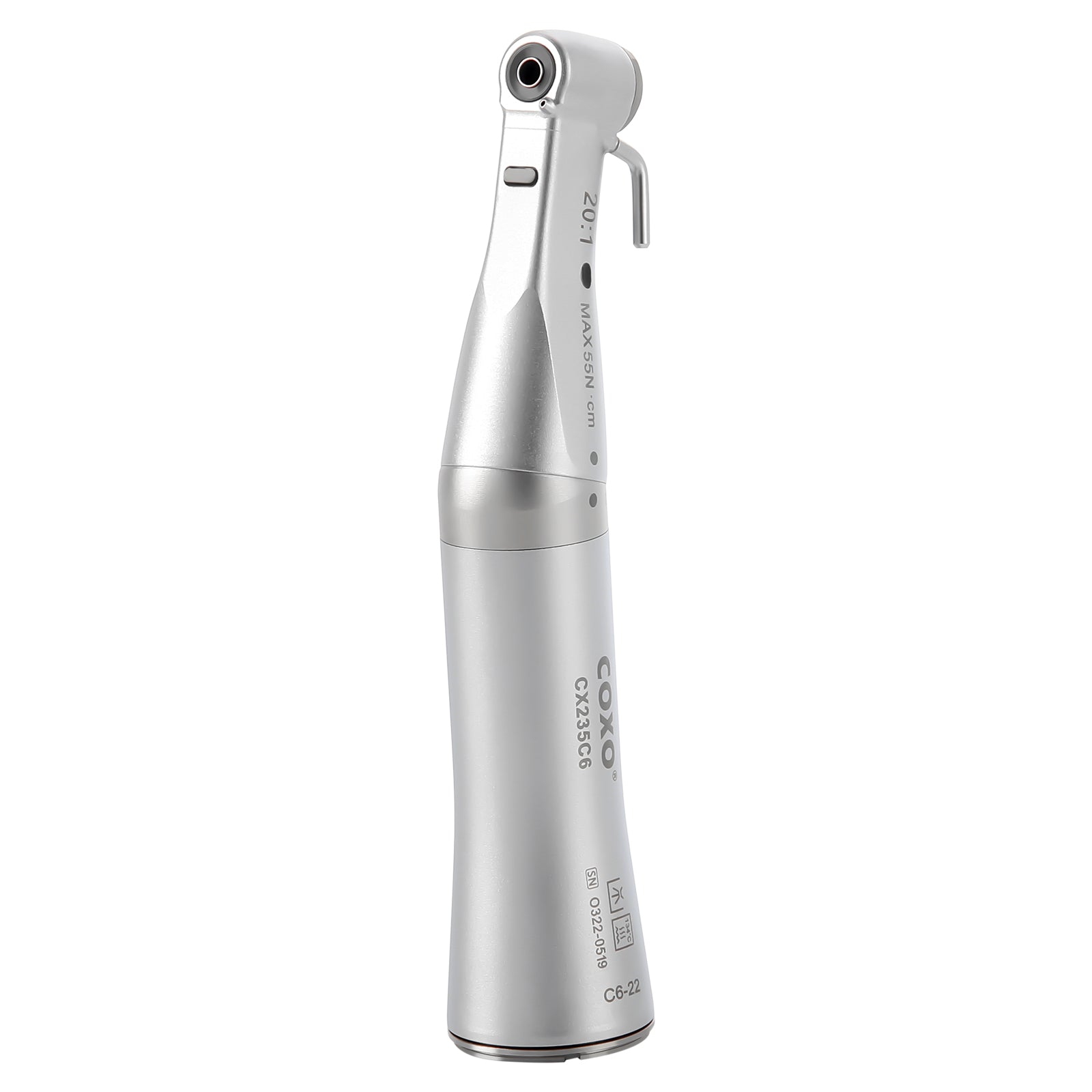 COXO Dental Low Speed Handpiece 20:1 Contra Angle Inner & External Channel For Implant With Fiber Optic CX235C6-22 - azdentall.com