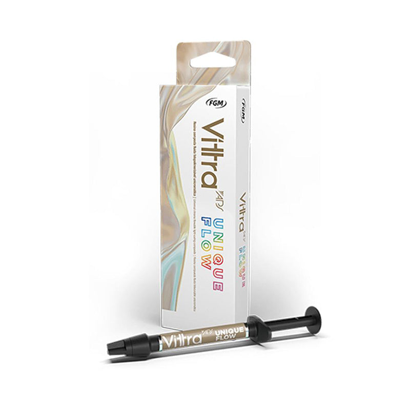 FGM Vittra APS Unique Flow Light Curing Low-Viscosity Flowable Composite 2g Syringe - azdentall.com
