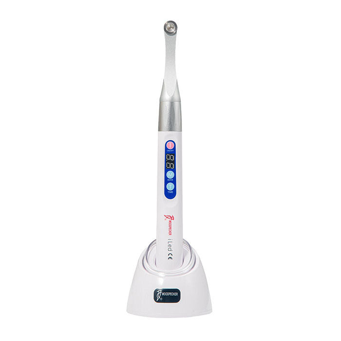 Woodpecker Curing Light iLED Plus Wireless 360° Rotary Wide Spectrum Metal Head 2 Working Modes 2500mW/cm2 White - azdentall.com