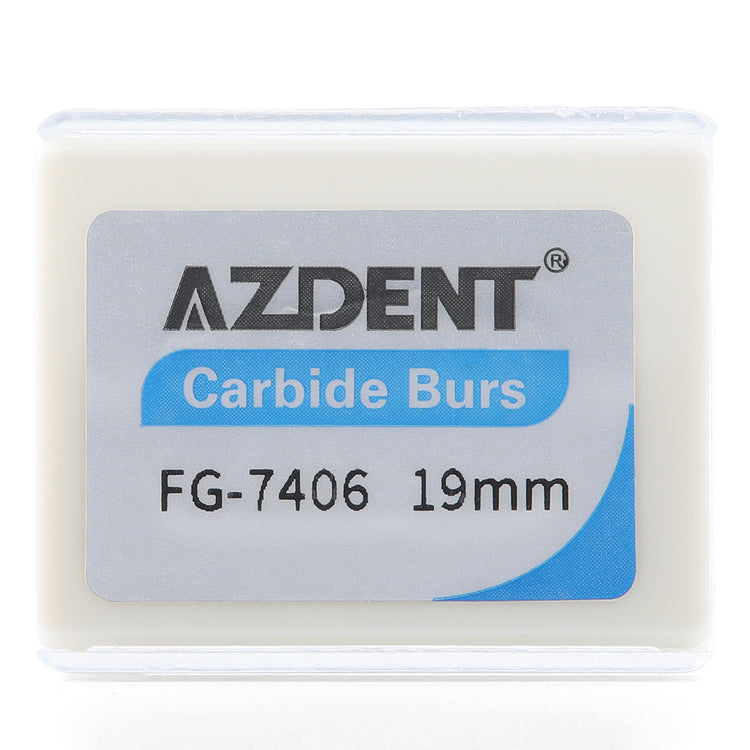 Dental Carbide Burs FG 7406 Egg Shaped Trimming & Finishing 10pcs/Box - azdentall.com