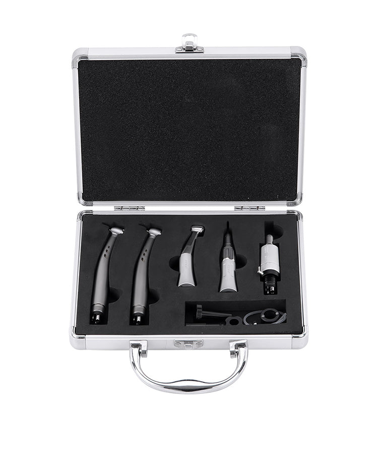 AZDENT Dental Stainless Body Shadowless LED E-generator High and Low Speed Handpiece 4 Holes - azdentall.com