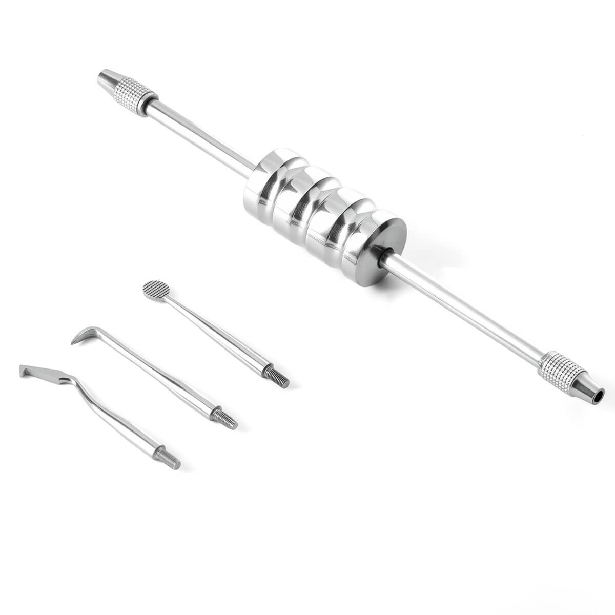 Dental Stainless Steel Manual Crown Remover Kit with 3 Attachments Tips - azdentall.com