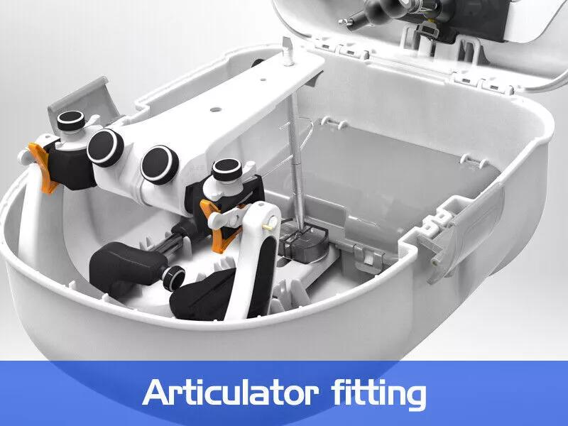 BIOART A7 Plus-E Articulator with Standard Facebow Central Locking System Angle Adjusting Device - azdentall.com