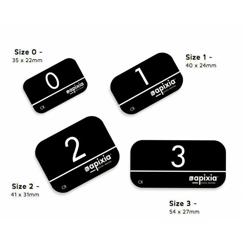 Apixia Dental Reusable Phosphor Imaging Plates Size 0# 1# 2# 3# 4pcs/Pack - azdentall.com