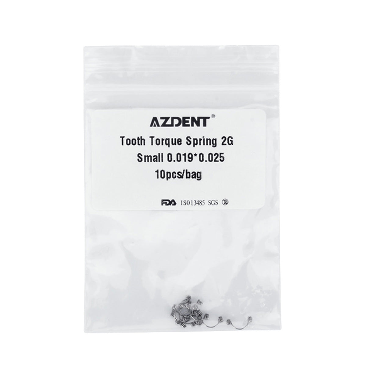 AZDENT Tooth Torque Rectangular Spring 2G Small 0.019*0.025 10pcs/Bag - azdentall.com