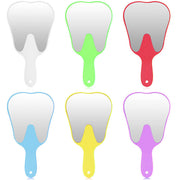 Dental Mouth Mirror Teeth Shaped Mirror Handheld Unbreakable Plastic - azdentall.com