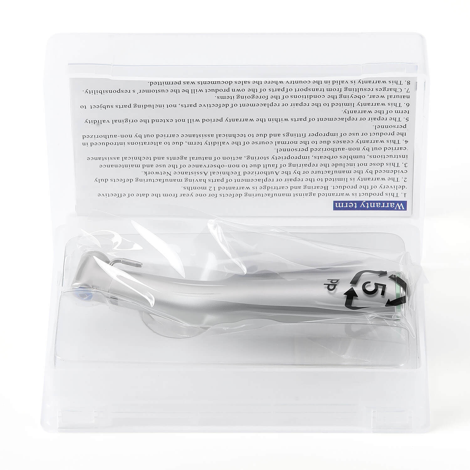 Dental LED Fiber Optic 20:1 Implant Contra Angle Low Speed Handpiece Push Button Stainless Steel Body - azdentall.com