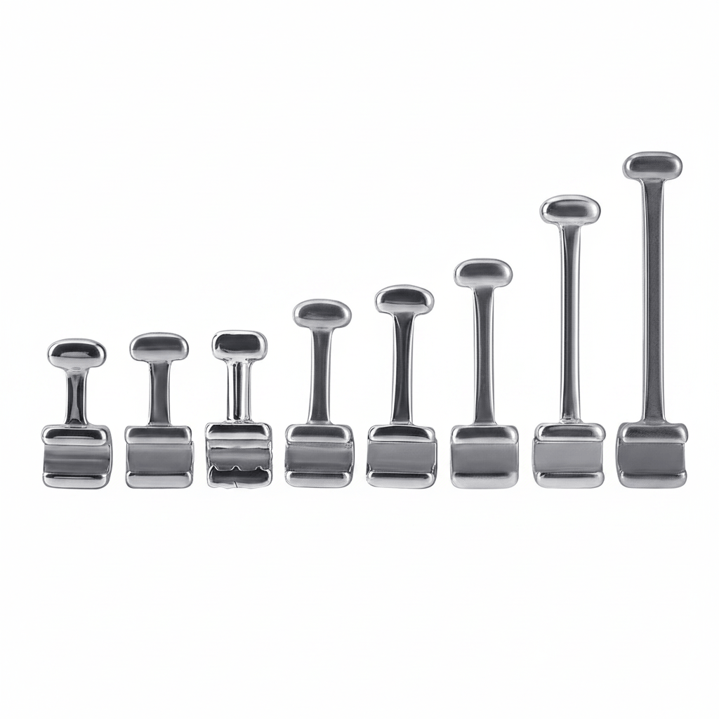 AZDENT Orthodontic Crimpable Hooks General T Type 50Pcs/Box - azdentall.com