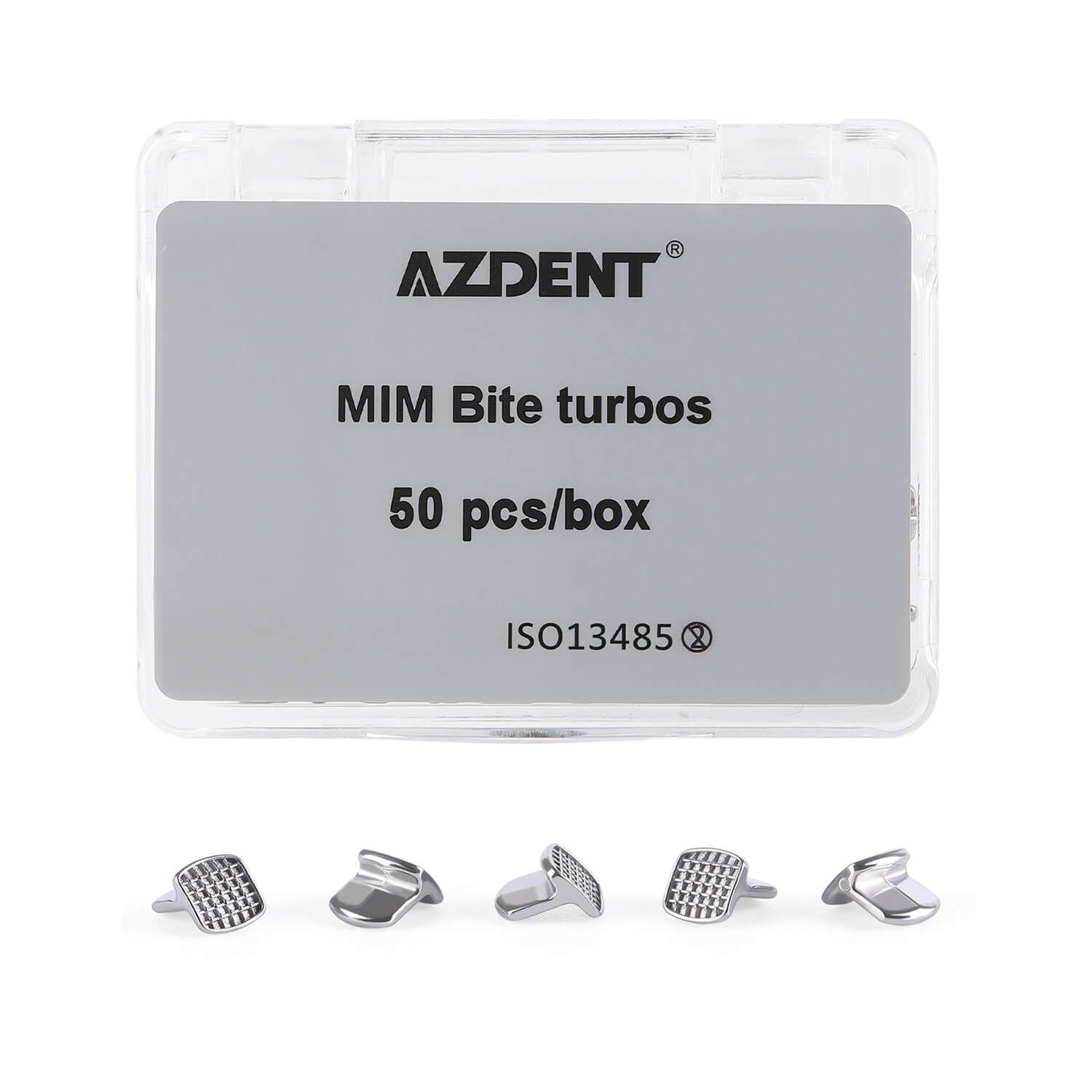 AZDENT Orthodontic Bondable Bite Turbos Monoblock Hinge 50pcs/Box - azdentall.com