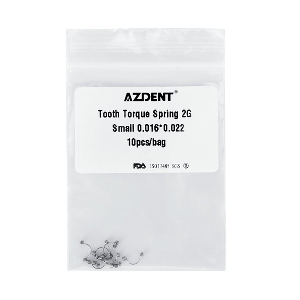 AZDENT Tooth Torque Rectangular Spring 2G Small 0.016*0.022 10pcs/Bag - azdentall.com