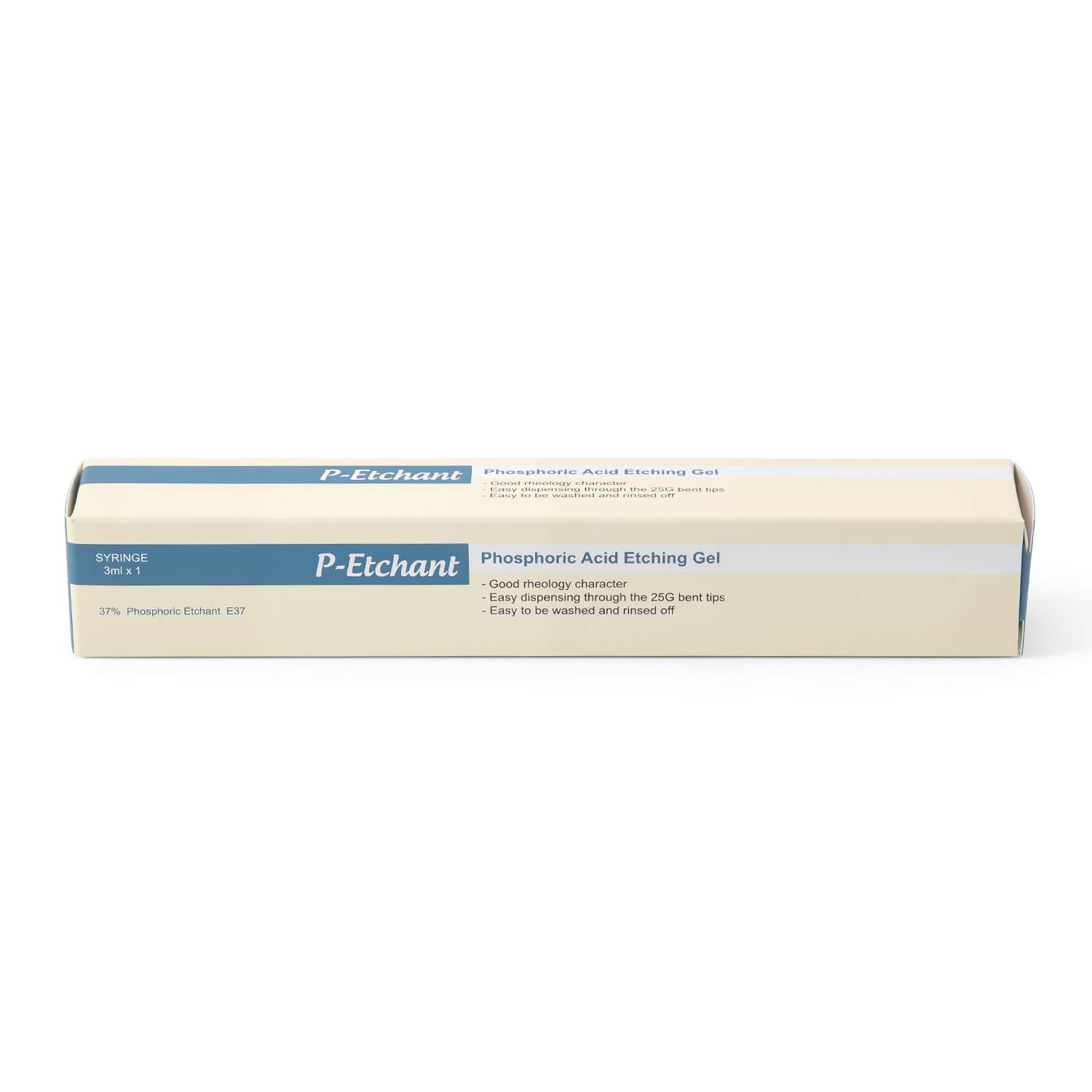 Dental 37% Phosphoric Acid Blue Etching Gel 3ml*1 Syringe & 10 Dispensing Tips - azdentall.com