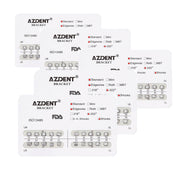 AZDENT Dental Metal Brackets Standard Edgewise Slot .022 Hooks on 3 20pcs/Pack