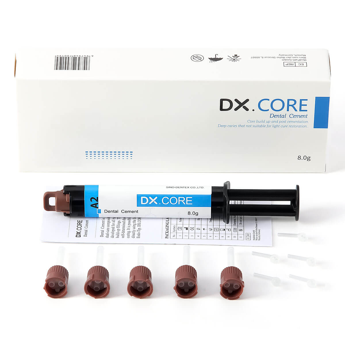 Dental Dual Cure Flowable Composite Resin Core Build Up A2/A3 8g/Syringe - azdentall.com