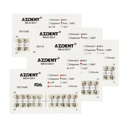 AZDENT Dental Metal Brackets Mini Roth Slot .018 Hooks on 345 20pcs/Pack