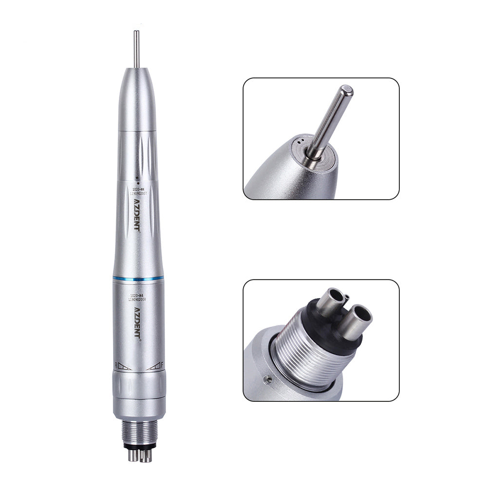 AZDENT 1:1 Low Speed Handpiece & Air Motor Set With Internal Water Spray 4 Holes - azdentall.com